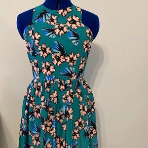 NWT Amanda U. Size Large green floral sundress